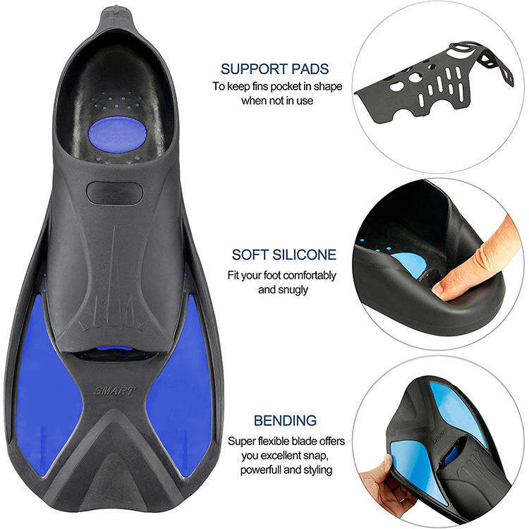 Aloma Hot sales Underwater swimming silicone fins diving fins Snorkeling Swim flipper wholesale supplier