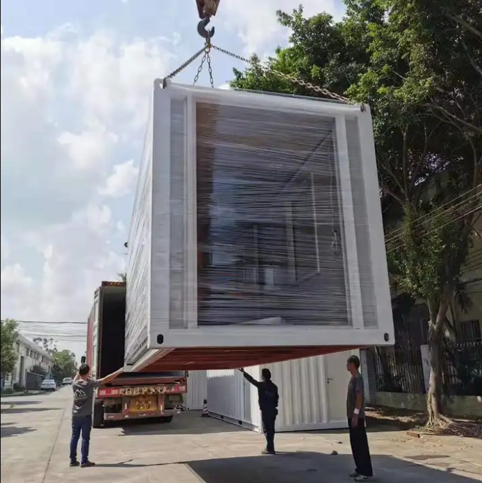 Prefab foldable container house expandable cheap prefab house for sale factory provide Small 20ft Container House supplier