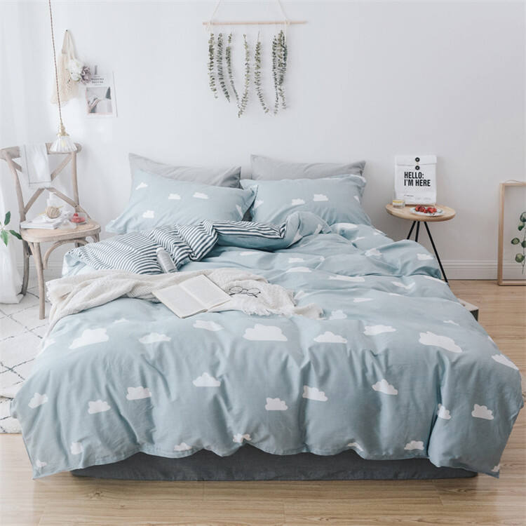 Queen size Home textile 100% cotton home bed sheets details