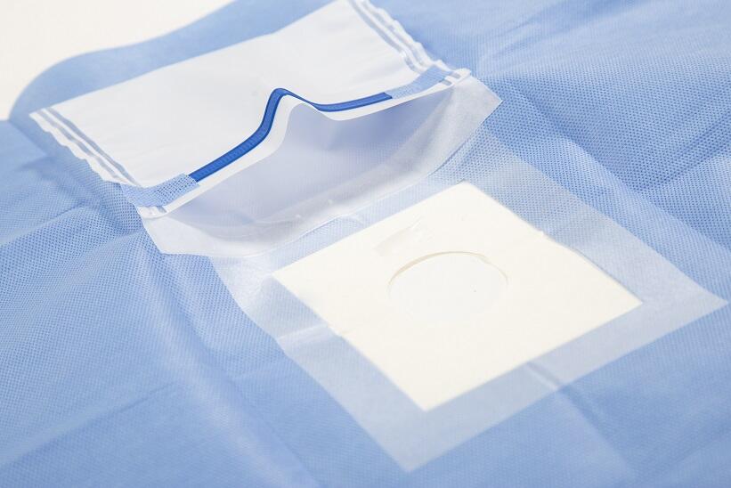 OEM Ophthalmic Nonwoven Surgical Eye Drapes Disposable Medical Drape Pack for Surgery (Thailand factory) supplier