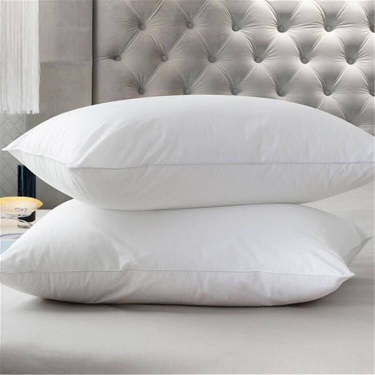 Top quality comfortable sleeping pillow for hotel and home 1000g 100% cotton pillow details