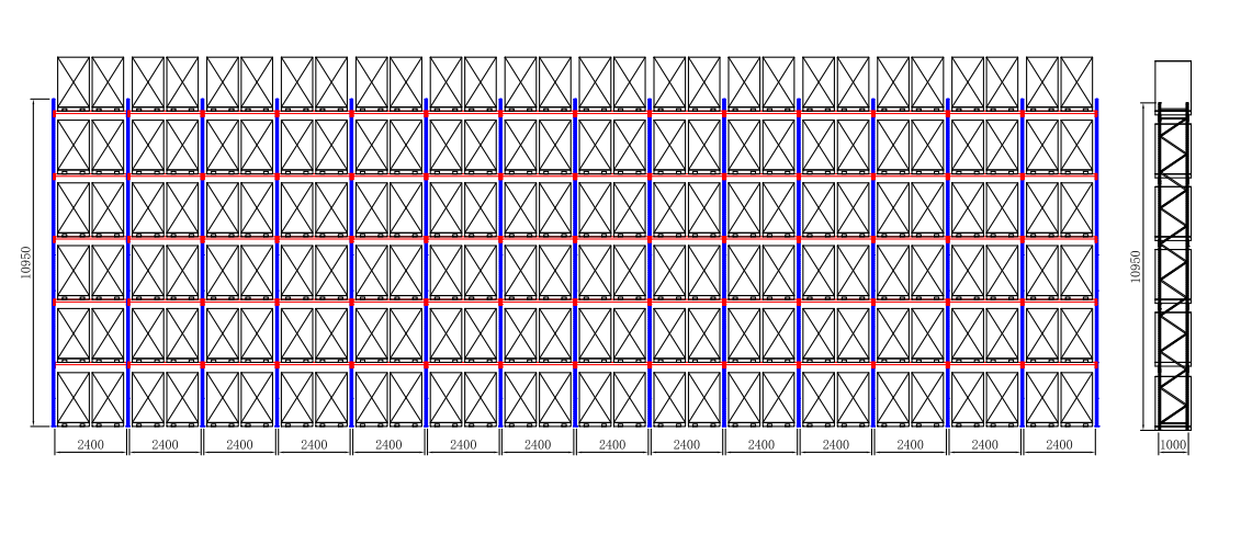 Heavy duty rack design adjustable certificated metal warehouse pallet shelving racking storage rack system supplier