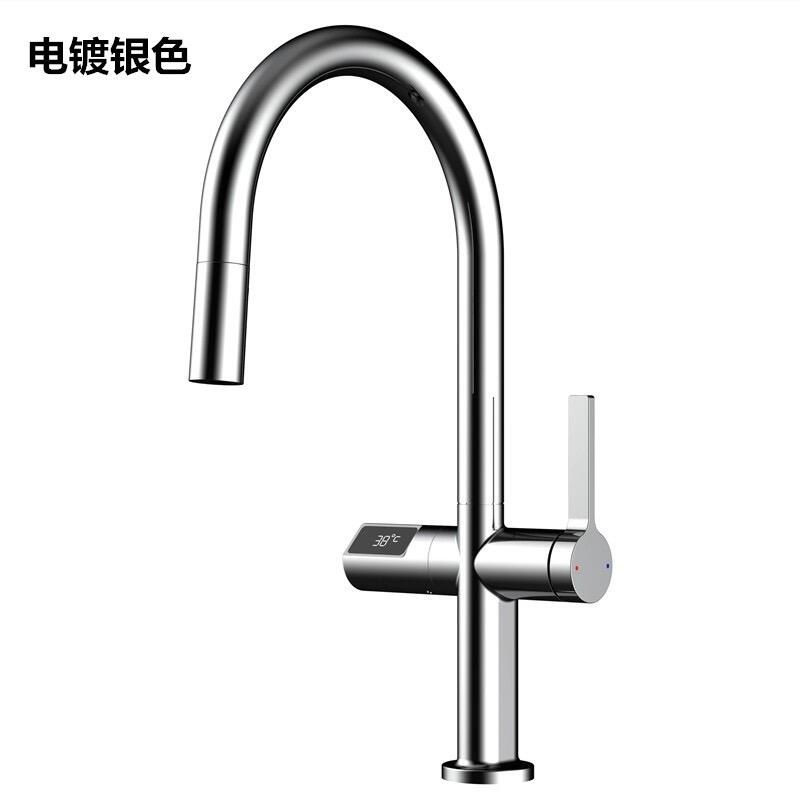 2023 New trend design smart digital touchless control pull out kitchen sink faucet mixer with temperature show display details