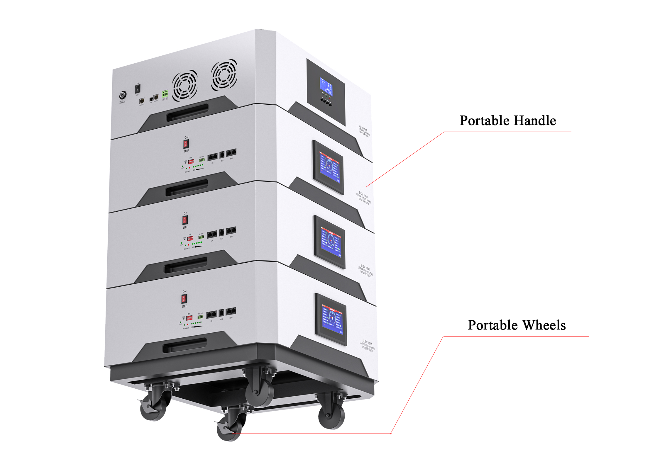 Avepower 51.2V 100Ah Lithium ion batteries  5Kwh Stackable Home Energy Storage System 48V LiFePO4 Battery factory