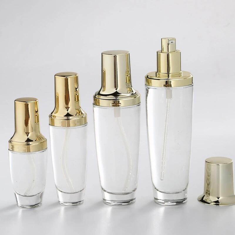 Clear cosmetic set bottle