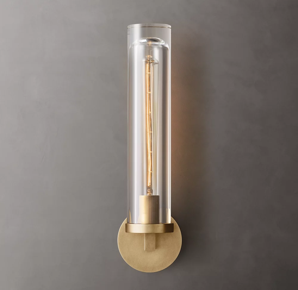 Retro Copper Luxury E26 Wall Lamp Bedroom Bedside Hallway Crystal Wall Lamp supplier