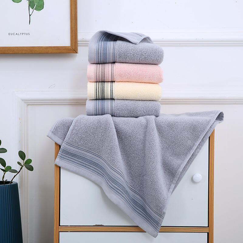 High quality promotional gifts towels terry fabric 100% cotton adult home towel factory