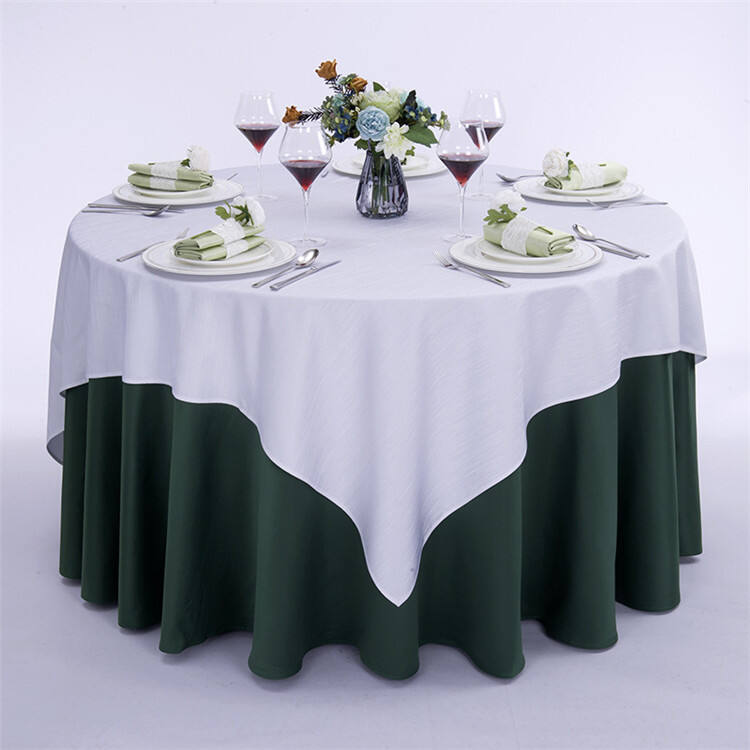 Custom wedding table cover cloths nappe de table for wedding decoration tafelkleed details