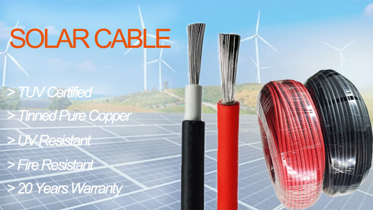 XLPO Tinned Copper Solar Single Wire 2.5MM 4MM 6MM 10MM 16MM 35MM PV Cable Solar Panel DC Power Cable details