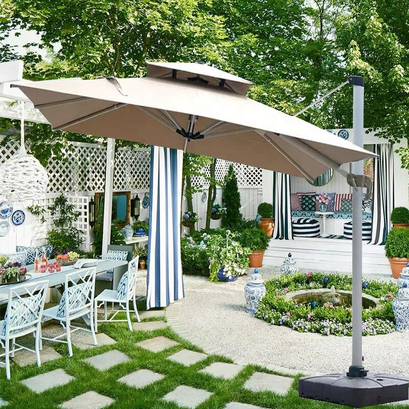 L Morden Commercial Parasol  Fancy Mall Lawn Backyard Balcony Parasol Luxurious Patio Parasol Sombrilla De Jardin factory