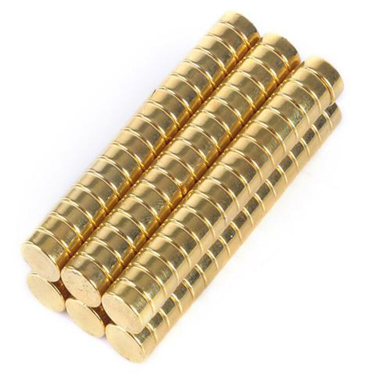 Gold-plated permanent neodymium magnet manufacture