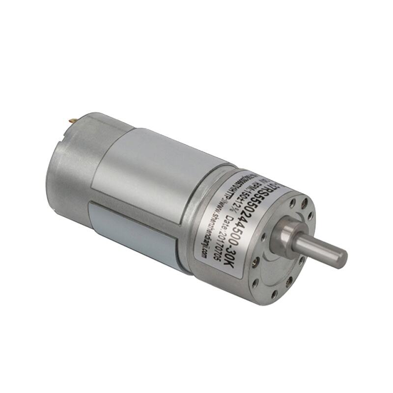 555 custom low noise long life DC gear motor DC reduction motor 37mm dc gear mtor supplier