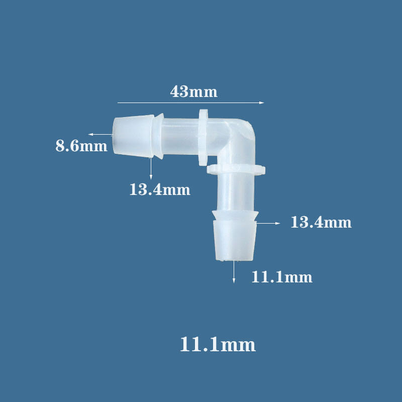 Type L Tube Connector Plastic Water Hose Connector various Elbow details