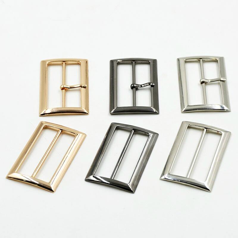 Zinc alloy metal square slider bag strap adjust buckle with/without pin