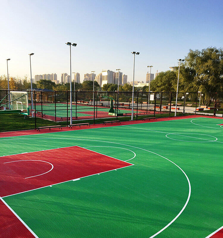 Shock Absorption And Noise Reduction Sport Pickleball Court/Gym Floor Interlock Artificial Grass Sports Floor Manufacturer manufacture