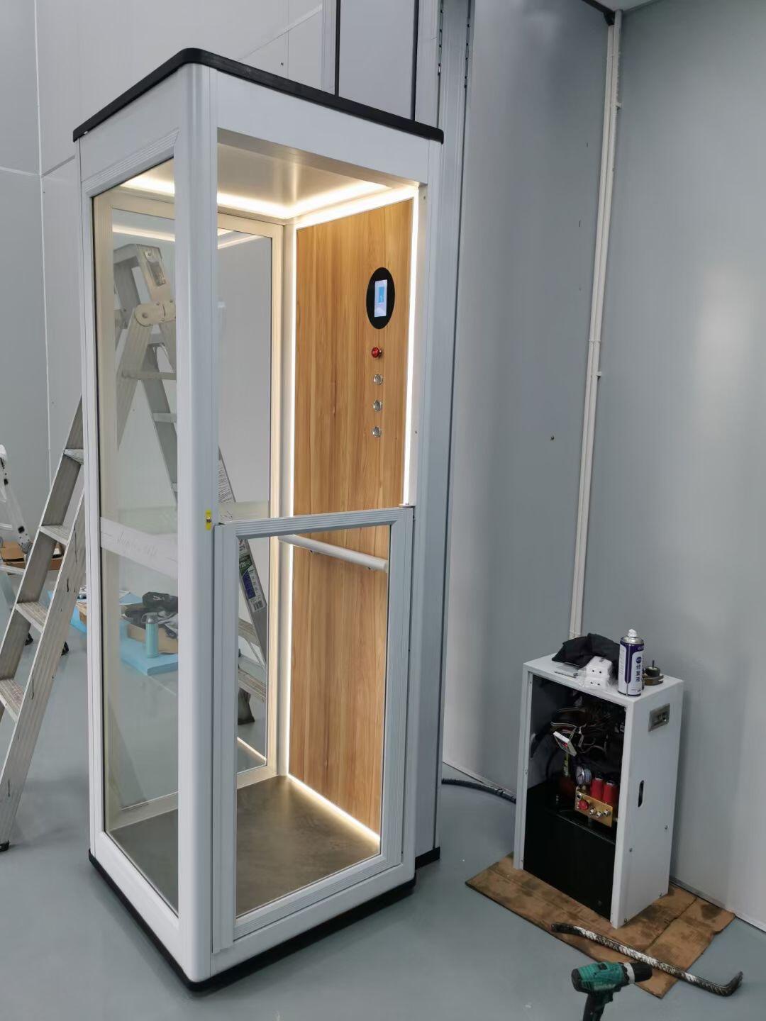 Customized Vertical 400Kg~2000Kg Indoor/Outdoor Home Mini Lift Electric Hydraulic Home Elevator factory