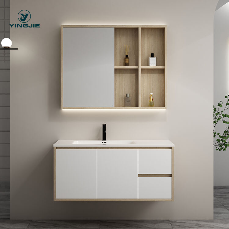 wall mounted plywood cabinets modern design led vanity lights for bathroom supplier