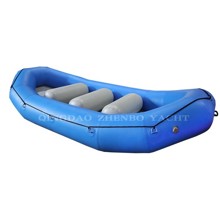 4.3m black fishing boat kaboat 430 3 people inflatable boat for lake river sea kayak manufacture