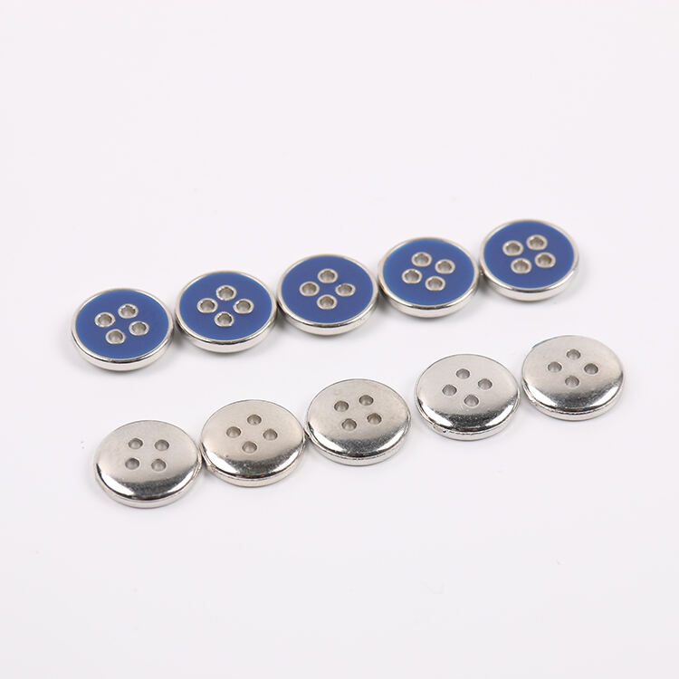 Professional manufacturer flat abs button plating 4 hole plastic buttons