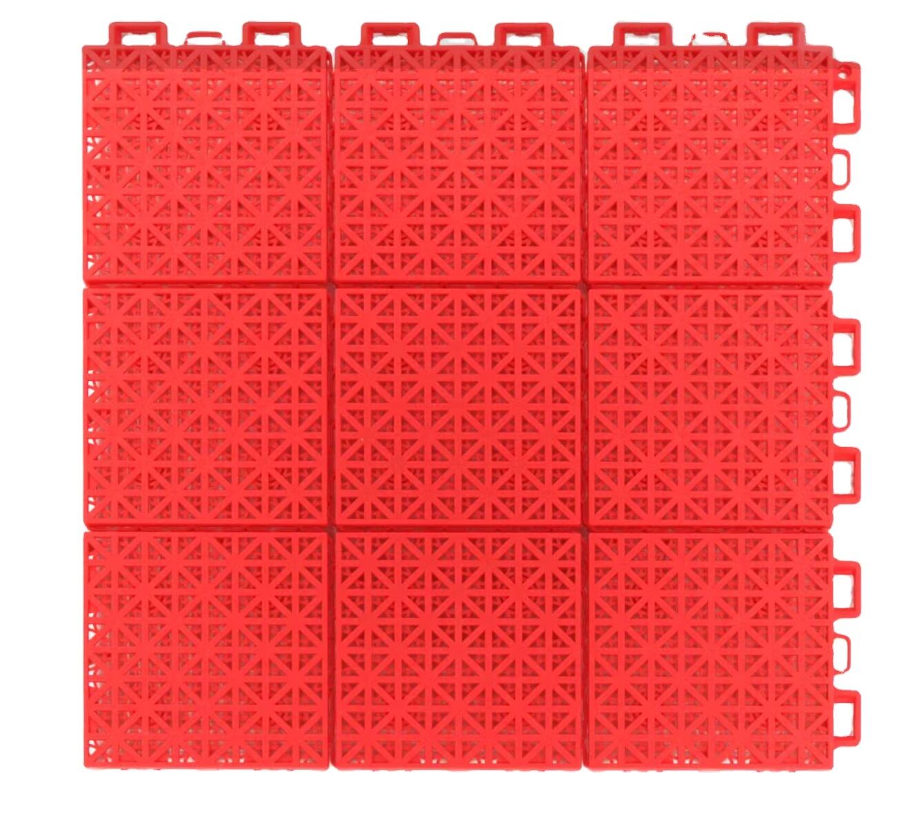 Outdoor PP Interlocking Tiles for Basketball/Badminton /Tennis /Padel court factory