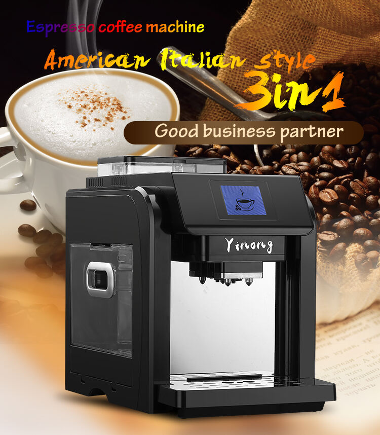 Máy pha cà phê Espresso Pump Bean to Cup Máy pha cà phê Espresso Phong cách Ý Sản xuất văn phòng tại nhà