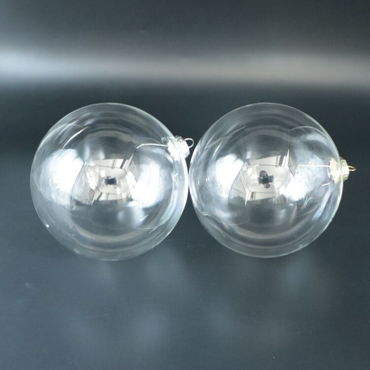 Decorative Customized Handblown Borosilicate Clear Ornament Christmas Glass Ball Wholesale supplier