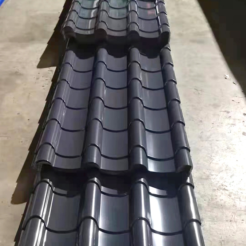 Ppgi Roof Flat Sheet Colour Tile Roofing curved corrugated sheets, iron Metal Steel corrugated sheet manufacture