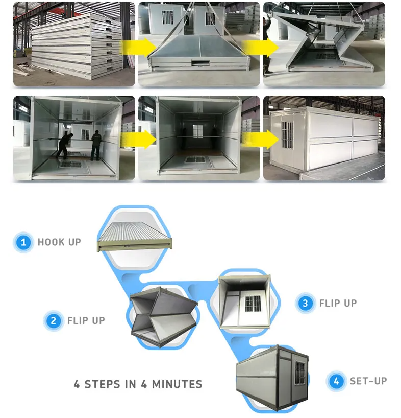 Foldable container house single room container house for living container house window for sale supplier