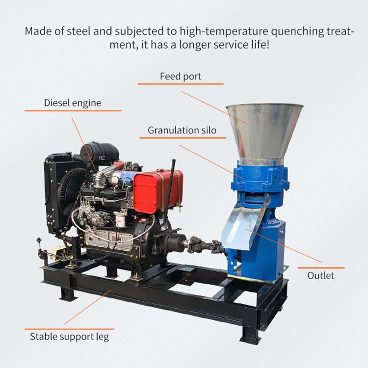 Diesel feed pellet machine