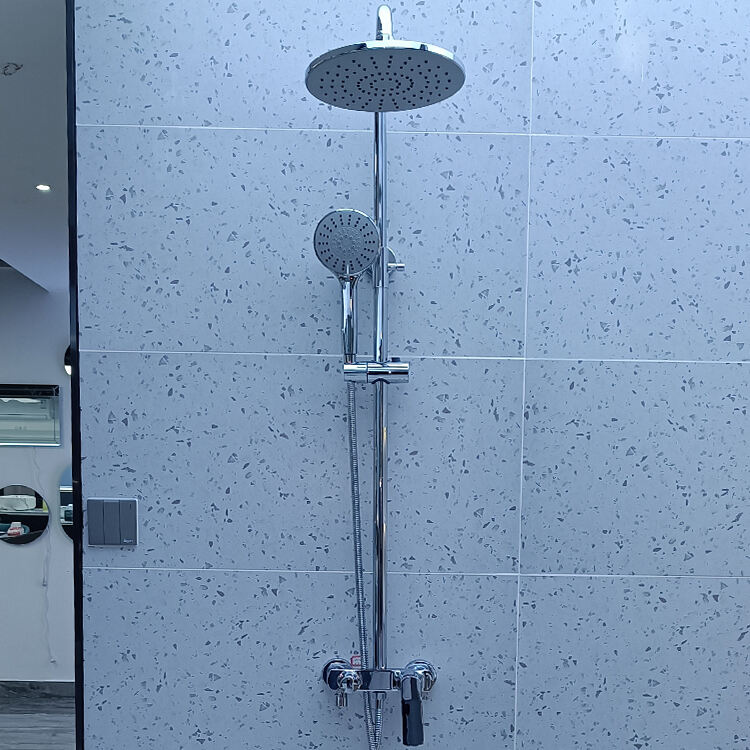 high quality new design wall mounted mixer rainfall spa brass shower set for bathroom factory