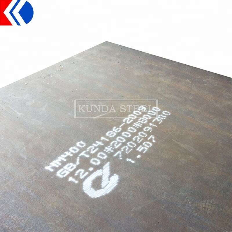 High Hardness Dillidur 400v 450v 500v Nm400 Wear Resistant Steel Plate factory