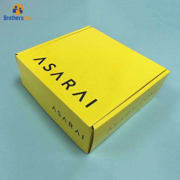 Custom Packaging Shipping Boxes / Full Printing Foldable Corrugated Paper Box manufacture