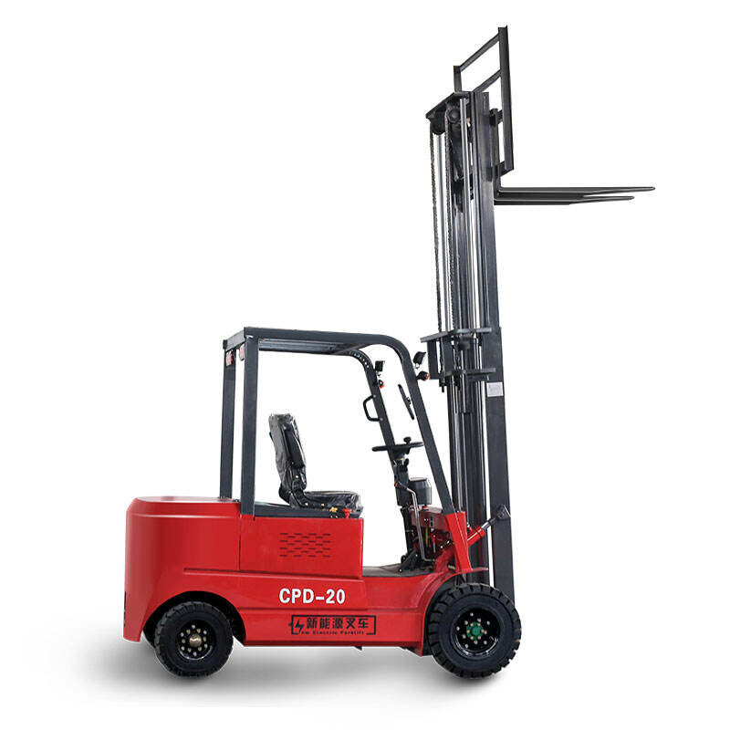 self loading portable 3t electric forklift truck lithium ion battery electric forklift manufacture