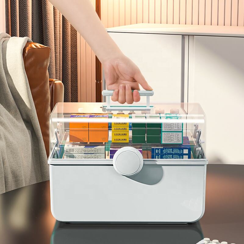 XL SIZE Healthcare travel plastic storage container first aid kit medical box medicine chest plastic medicine storage box details