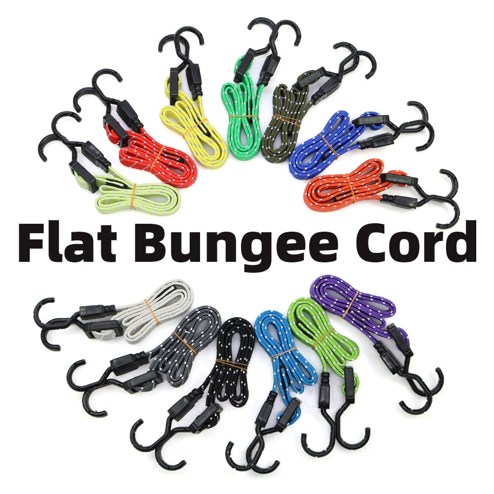 heavy duty bungee cords with adjustable metal hook for sale details