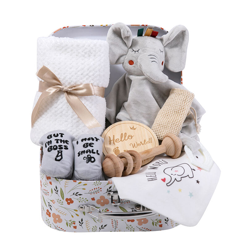 BSCI OEM  Essentials Baby Gift Set for Newborn  Baby /Gift Set with Baby Blanket Rattle bibs manufacture