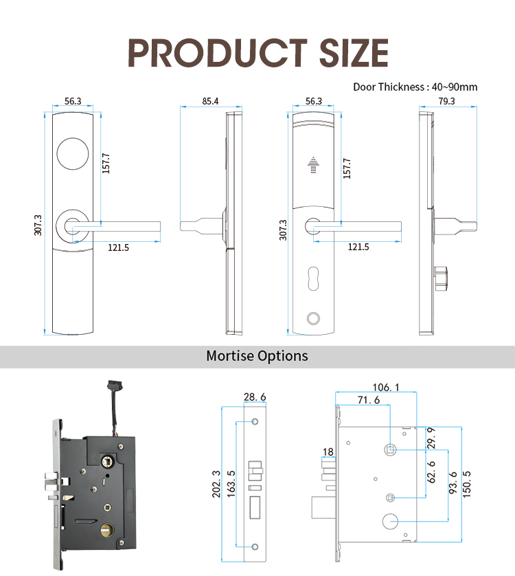 Locstar Digital Key Connecting Room Card System In Travel smart Hotel Door Lock details