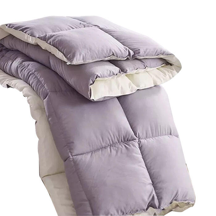 Plain colour Quilted Wholesale Comforter with Microfiber Duvet Cover