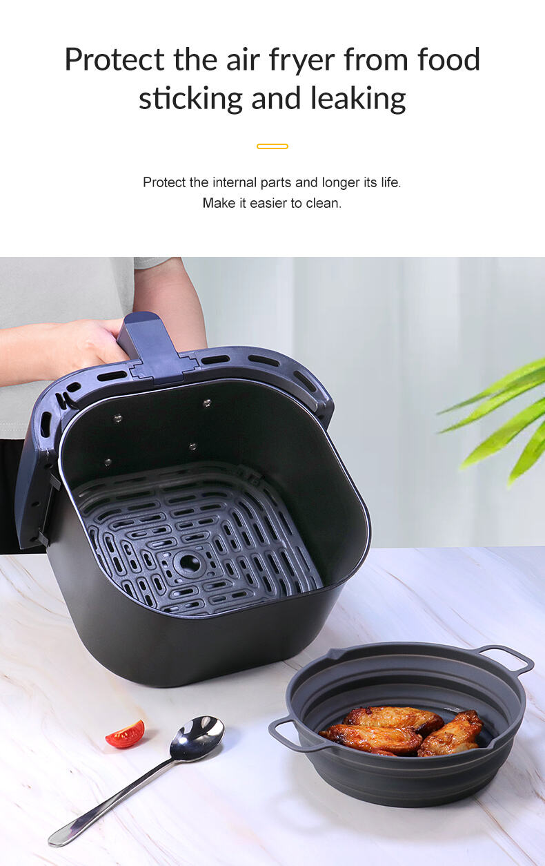 Lower Price Foldable Air Fryer Silicone Liner supplier