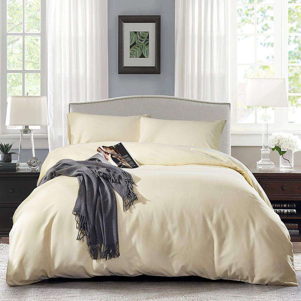 Duvet Cover / Duvet Insert 100% Super Soft Microfiber King Size 4  Piece Duvet Cover Set with 2 Pillow Shams