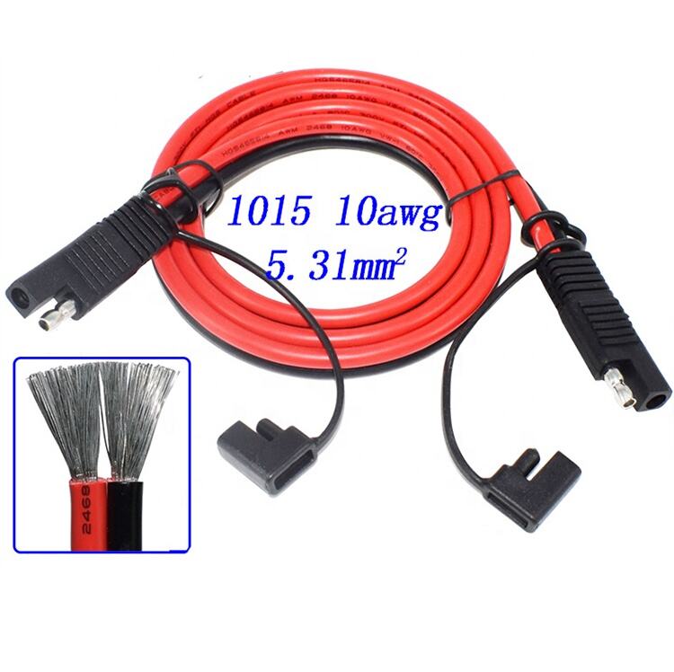 2Pin SAE to SAE 10AWG Wire Harness Bullet Quick Connector 3ft SAE Extension Cable manufacture