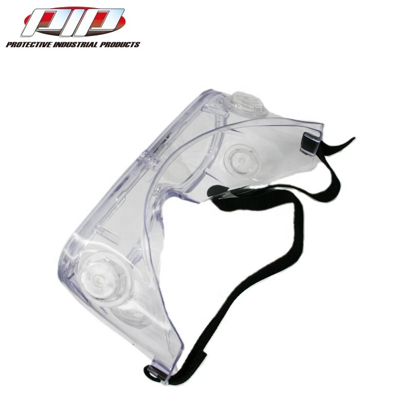 Indirect Ventilation Clear Blue Body Indirect Vent Goggle Clear Lens Anti-Scratch Anti-Fog Coating manufacture