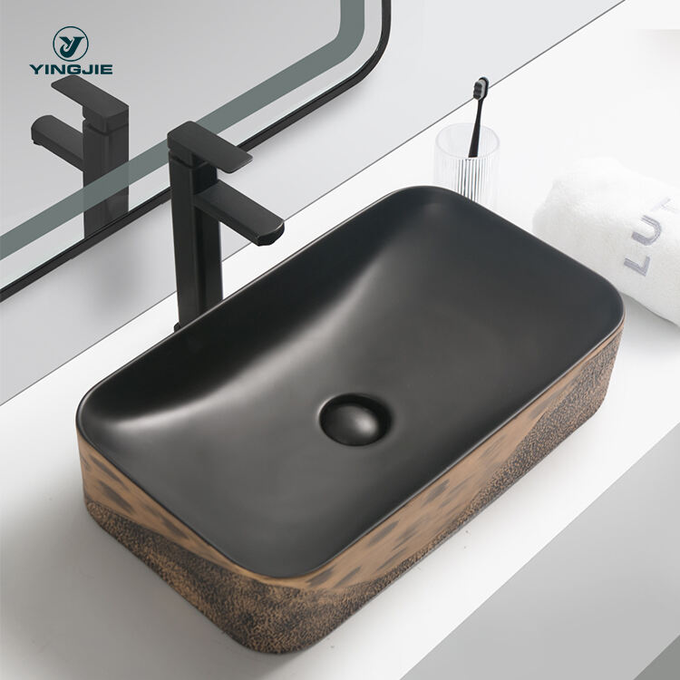 modern countertop bathroom ceramic art marble design hand wash basin supplier