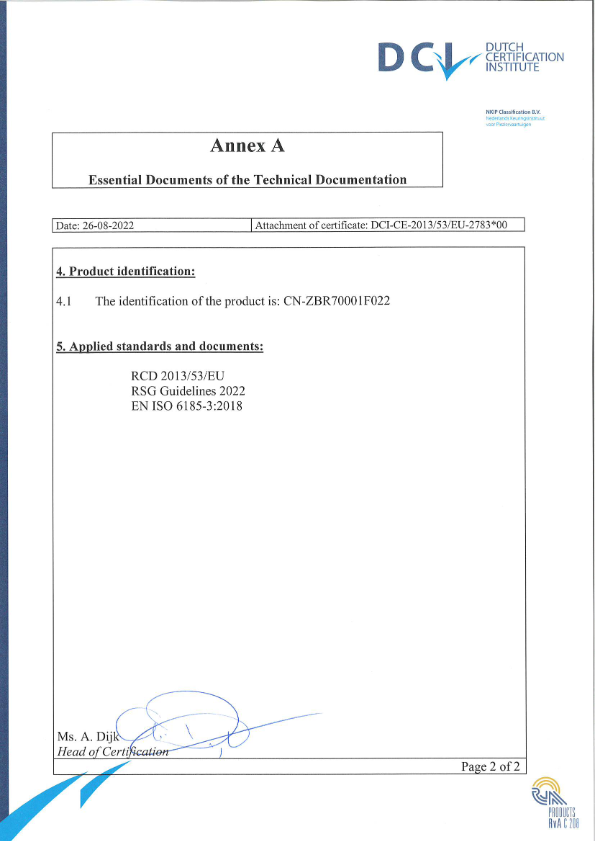 OUR HONORARY CERTIFICATE -