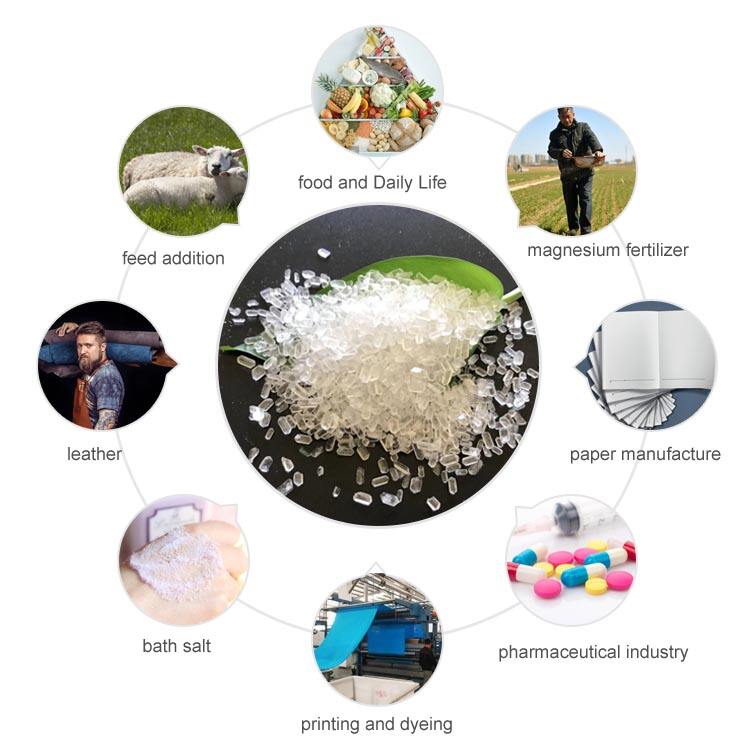 99% Magnesium Sulphate Heptahydrate Industrial Grade Factory Supply Fertilizer Grade Magnesium Sulfate Heptahydrate manufacture