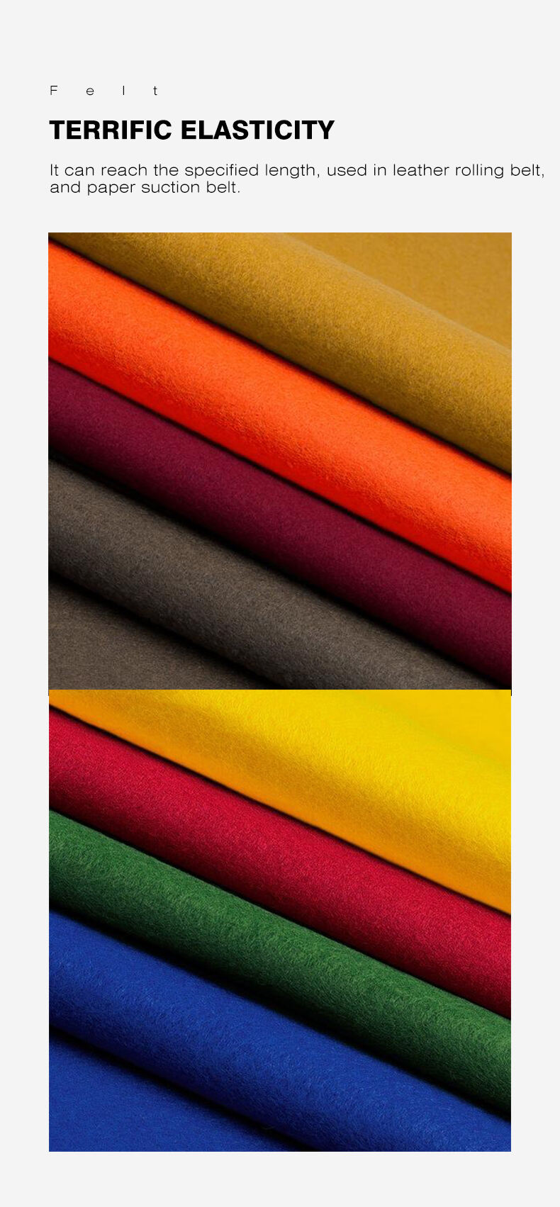 Hot Sale Colorful Non-toxic Eco-friendly Non-woven Fabric Felt 100% Excellent Needle Punched Felt supplier