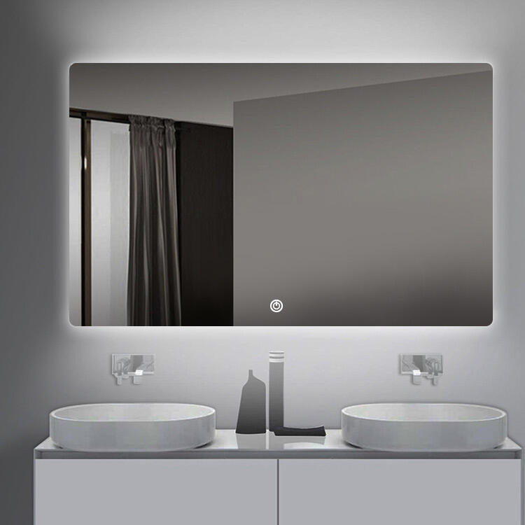 ETL CE SAA Modern LED Illuminated Backlit Switch Touch Wall Hung Bathroom Vanity Smart Mirrors Light