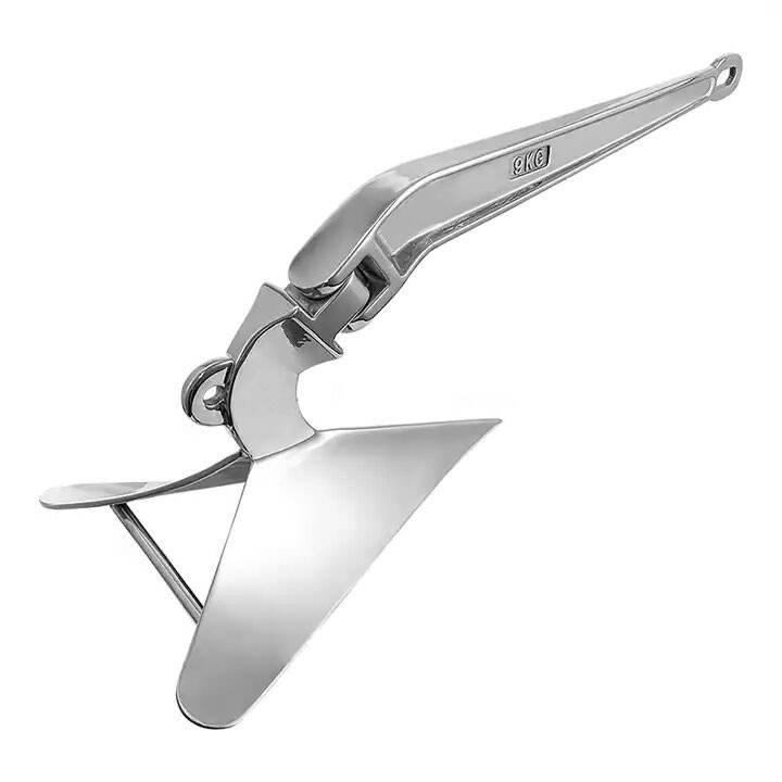 Boat Plough Style Docking CQR Anchor Marine Grade 316 Stainless Steel