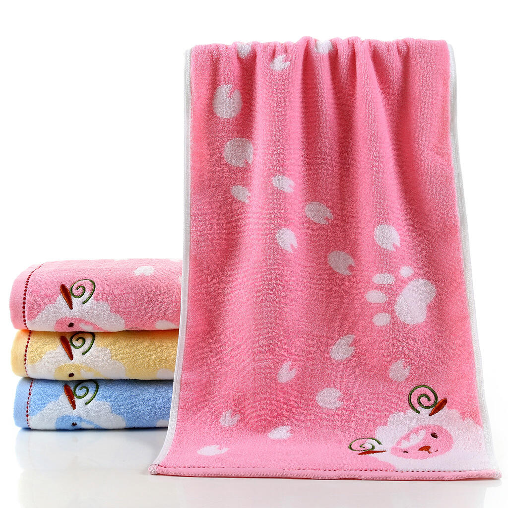 Cartoon Little sheep cheapest Home Soft Plain Dyed Striped 100% Cotton bathroom towel