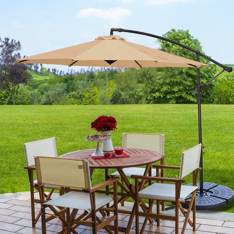 2023 hot sale 10ft Cantilever Banana Parasol Garden Umbrella Adjustable Outdoor Patio Parasol manufacture